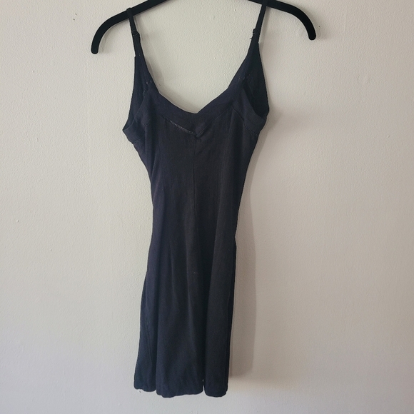 Free People Intimately Dylan Mini Wrap Dress Black Size XS Bodycon - Picture 8 of 11